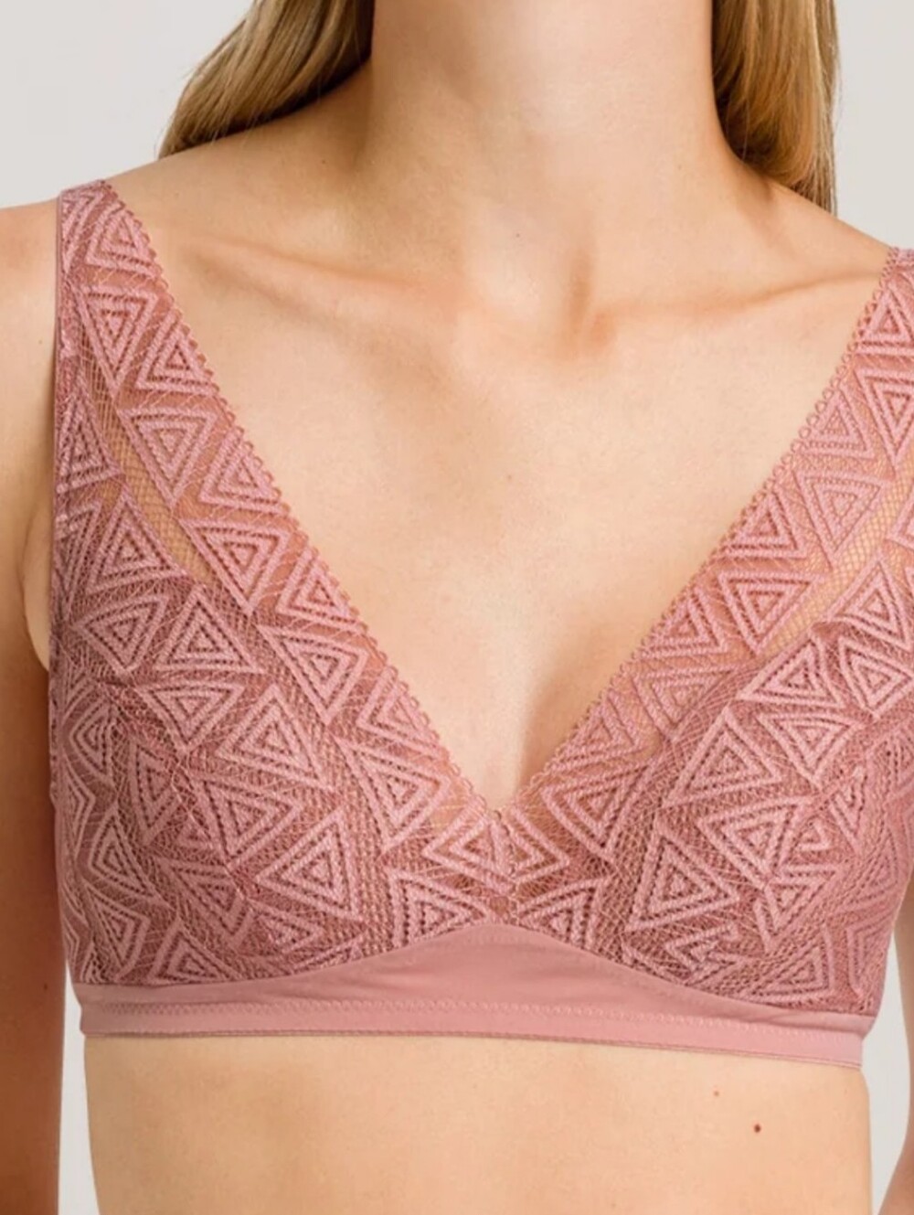 HANRO CLIA SOFT CUP BRA IN COPPER DUST /SIZE:SMALL